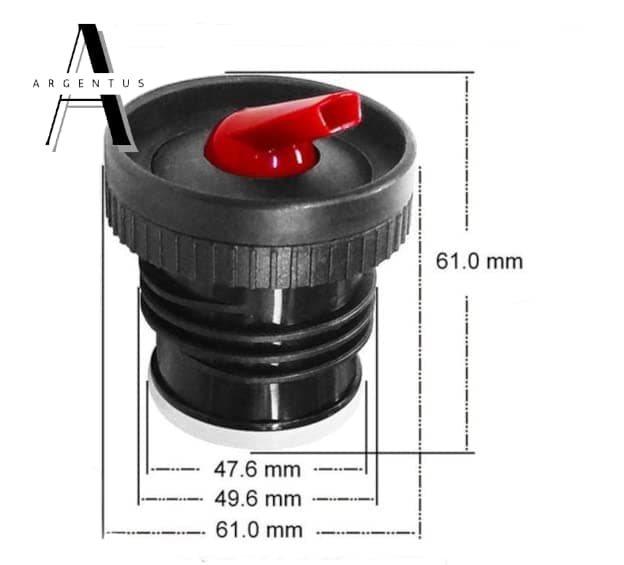 Stanley Thermos Stopper Pico de Mate Replacement Part For Classic Vacuum Insulated Wide Mouth Bottle Thermos (1.1QT, 1.5QT, 2QT) (2, Black-Red)