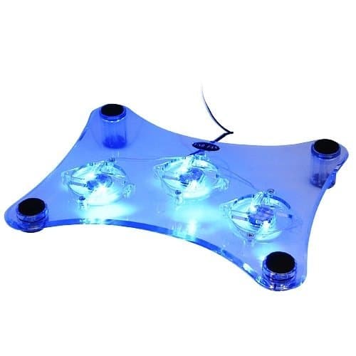 Kabalo USB Blue LED Light 3-Fan Cooler Cooling Pad Stand for PS2, PS3, PS4, Laptop, Xbox 360, Xbox One Consoles