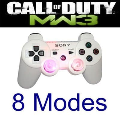 RARE LED Lighting Up Mod Rapid Fire Modded Controller 8-Mode for PS3 MW3 COD5678