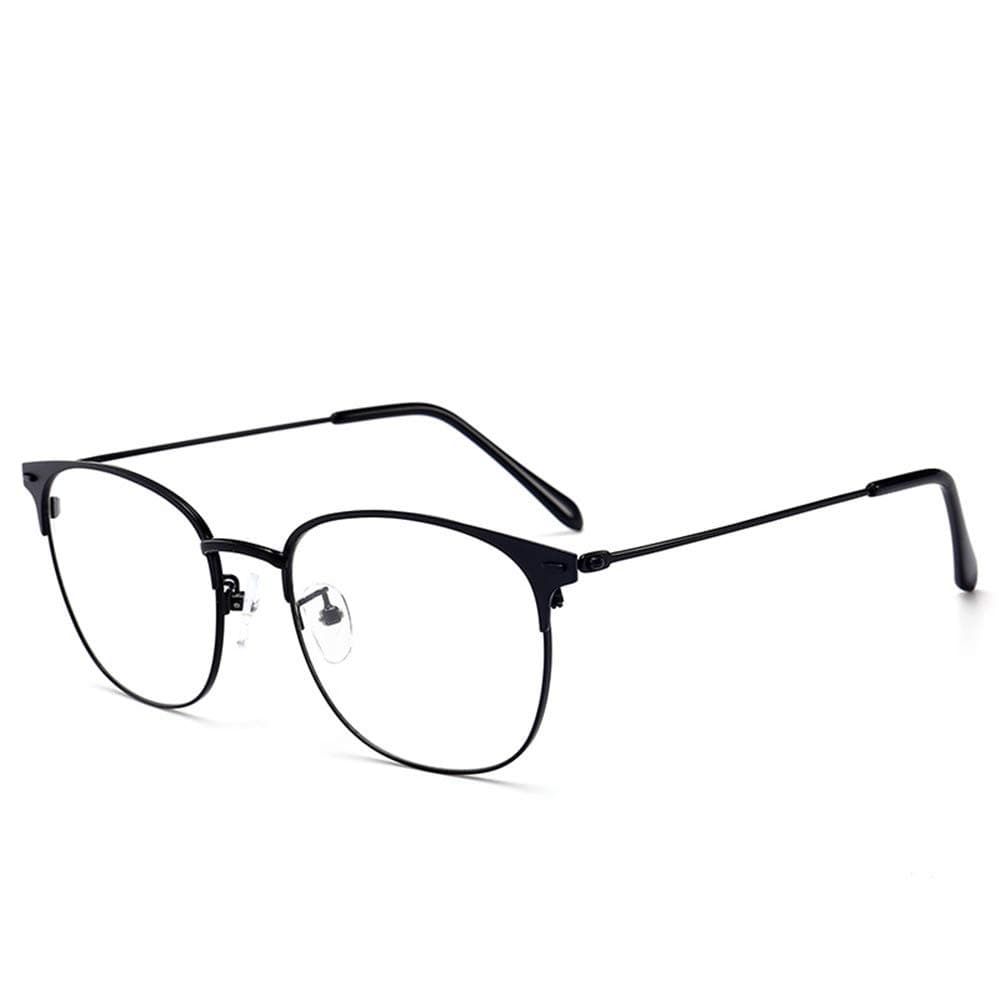 Blue Light Blocking Glasses Computer Reading Glasses Vintage Metal Frame Eyeglasses Clear Lens Filter UV Light Anti Fatigue Lightweight Professional for Men Women