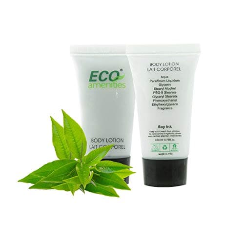 ECO AMENITIES Transparent Tube Screw Cap Individually Wrapped 22ml Body Lotion, 72 Tubes per Case