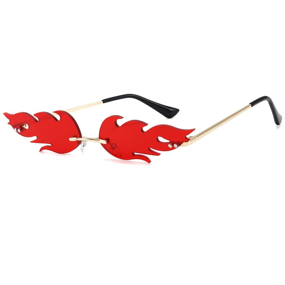 Jinjiang Flame Sunglasses Polarized Rimless Unisex Sunglasses UV Protection Sunglasses
