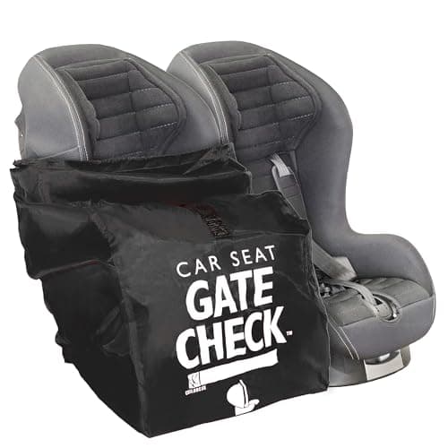 J.L. Childress Gate Check Bag for Car Seats, Black, Backpack,travel