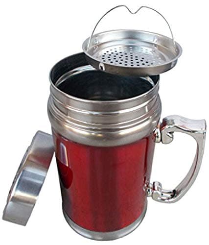 HANUMEX Steel Hot And Cold Mug - 1 Piece, Multicolour, 420 ml