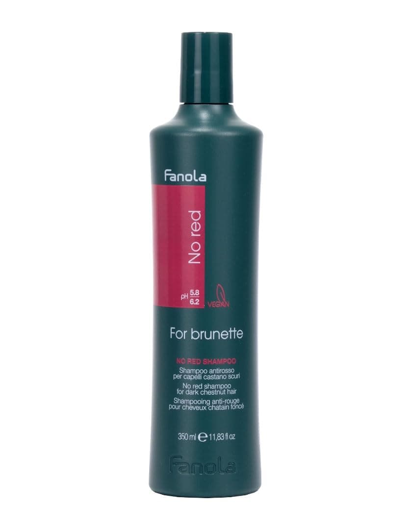 Fanola No Red Shampoo, Anti Red Reflexes On Colored and Natural Hair with Dark Tones, Anti-Fading Technology to Keep your Color Cool and Homogeneous, 350