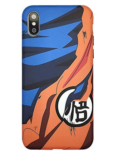 Abbery for iPhone 7 Plus/iPhone 8 Plus Case, Dragon Ball Super Son Goku Cartoon Design Japanese Style Soft Silicone TPU Cell Phone Back Cover for iPhone 7 Plus/iPhone 8 Plus Cases