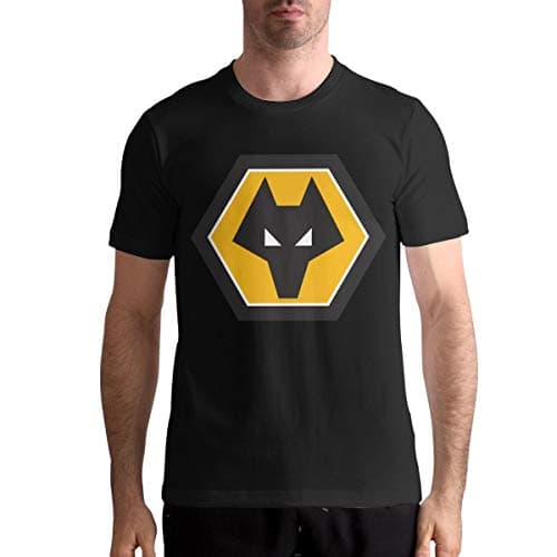 CharlieRGill Wolverhampton Wanderers Men's Fashion Tee Shirt Athletic XL Black