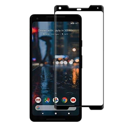[Full Adhesive] Google Pixel 2 XL Screen Protector, Hero Shield 3D Curved Full Coverage HD Clear 9H Hardness Tempered Glass Screen Protector for Pixel 2 XL