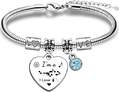 JMIMO Singer Bracelet Gifts for Fans Women Girls