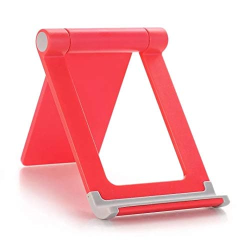 Chaklii Universal Mobile Phone Holder Stand Foldable Holder for Phone for iPhone Desk Tablet Stand Cell Phone Holder (Pink)