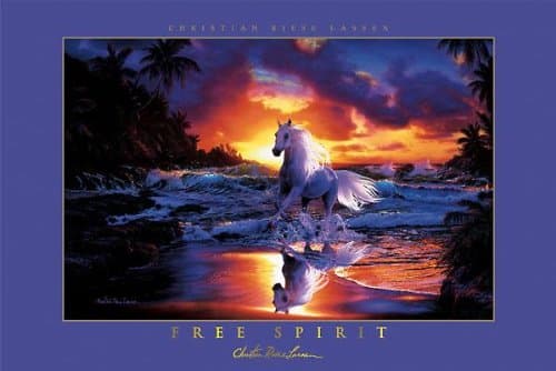 Christian Riese Lassen - Free Spirit Art Print Gold Foil Embossed