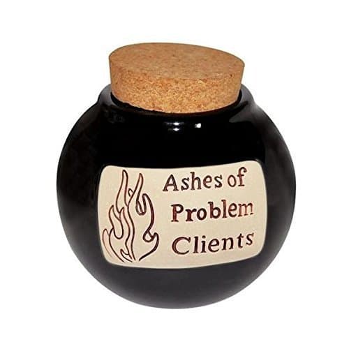 Muddy Waters Pottery Ashes of Problem Clients Hand Crafted Word Jar.The Original Word Jar
