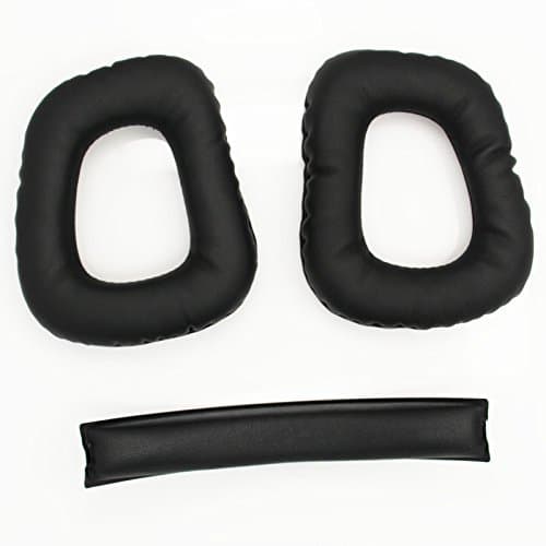 Replacement Ear Pads & Headband Cushion Pad for Logitech G930 Headphones Black Earpads Headphone Cushions