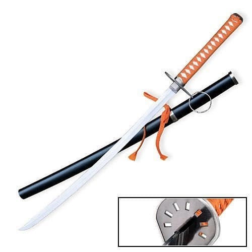 Bleach Anime Sword - Tousen Kaname Suzumushi Katana Steel Sword
