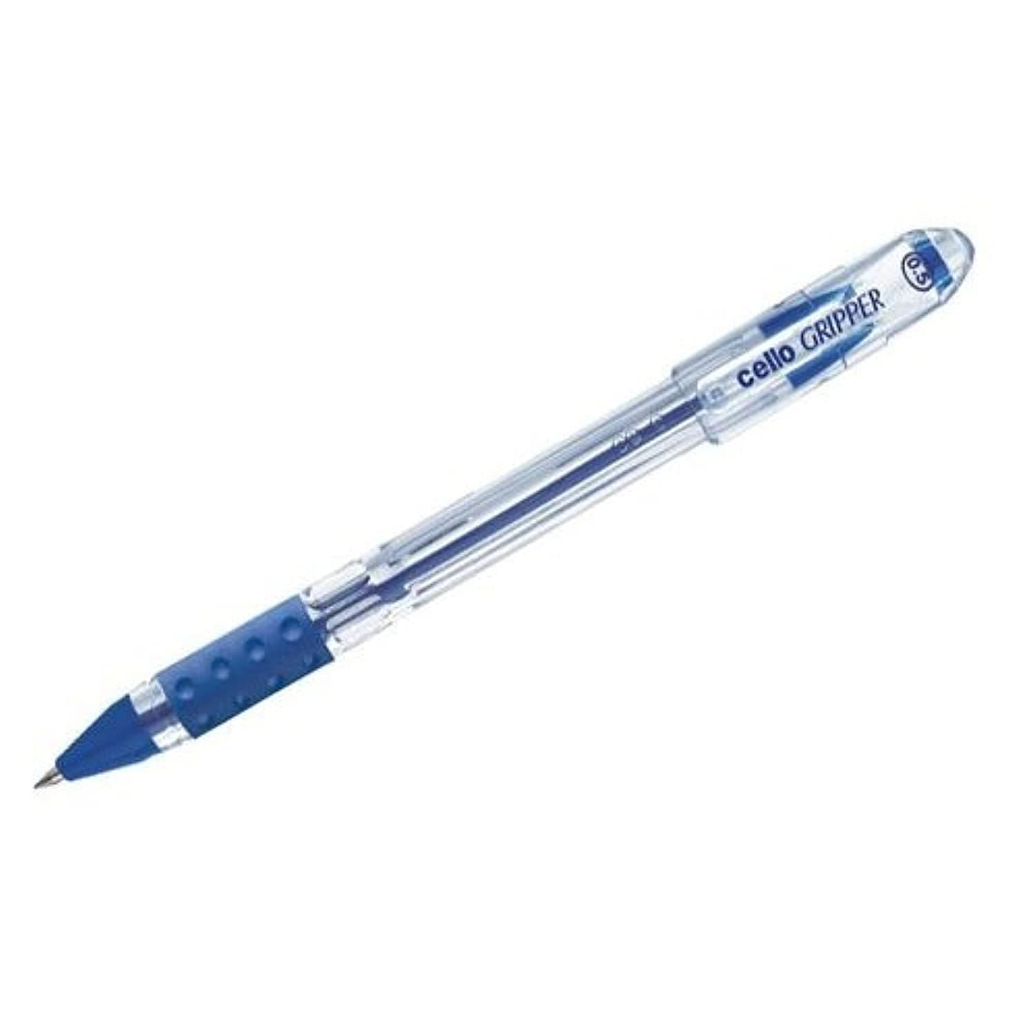 Cello Gripper Ball Pen, 0.5 MM, Blue- 5 Pc/Pack - 5 Pack