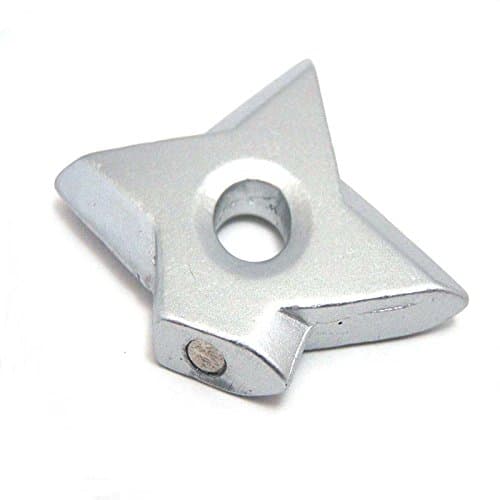 Ninjia Shuriken Fridge Magnets,Assassin Fashion Metal Magnets ,Sliver Pack of 2