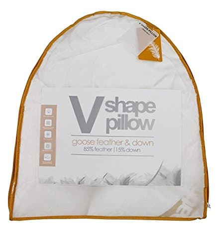 Goose Feather & Down V-shaped Pillow