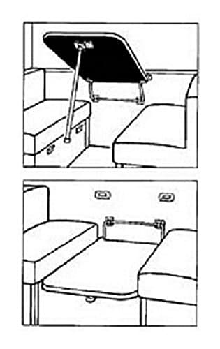 RV Trailer Camper Hardware Table Hinge Bracket Bracket Hinge Only (1)