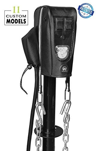 Clever Cover for FIC (1st Generation) Jack by Trailersphere Custom Electric Tongue Jack Cover for Trailer, RV, Camper, Chains Holder, Plug Protector, Sun and Waterproof (FIC Jack Cover)