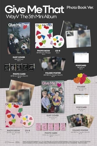 WayV Give Me That 5th Mini Album with Tracking Sealed Photobook A Version