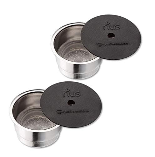 mycoffeestar Rius double pack: 2 refillable coffee capsules for Tchibo Cafissimo® and Capitally® machines.
