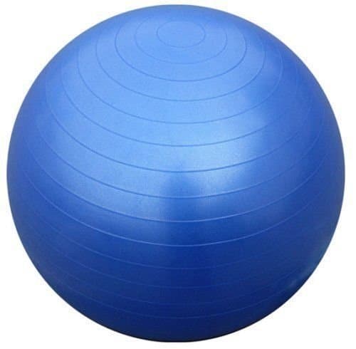 plenzo Anti-Burst Rubber Gym Ball with Free Foot Pump | Round Shape Swiss Ball for Exercise, Workout, Yoga, Pregnancy, Birthing, Balance & Stability