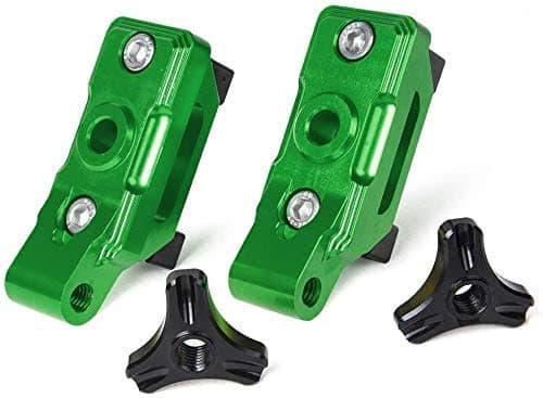 JIANXING Durable Stylish for Motorbike Accessories Motorcycle Accessories Nlnja400 CNC Tensioners Catena Rear Axle Spindle Chain Adjuster Blocks for K-a-w-a-s-a-k-i Nlnja 400 Nlnja 250, Easy to instal
