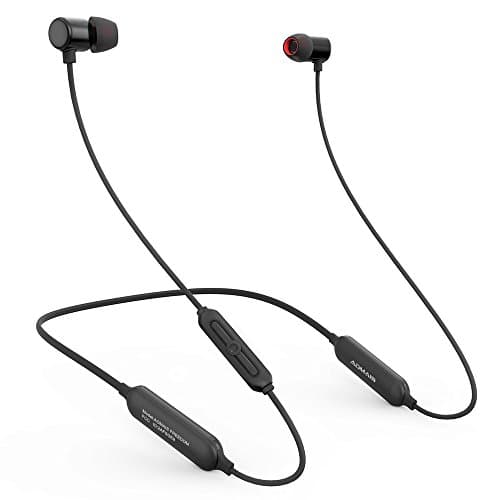 AOMAIS Bluetooth Wireless Headphones, Wireless Sports Neckband Earphones, Lightweight in Ear Earbuds, Waterproof IPX6, Fast Charge, 12 Hours Playtime, Secure Fit Magnetic Headset for Gym