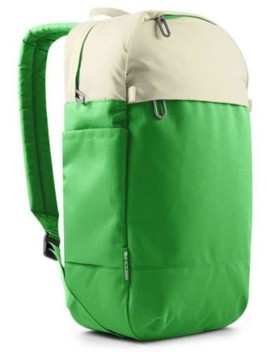 Incase Campus Compact Backpack, Off Off White/Kelly Green One Size
