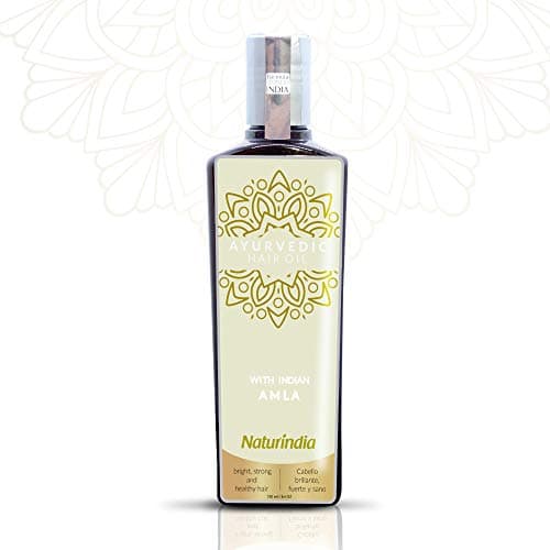 Naturindia Ayurvedic HAIR OIL Moisturizes strengthens and Hydrates to prevent Hair Loss Secret Formula with AMLA and Botanicals ingredients from India Promotes thick, long hair growth unisex 8,4oz