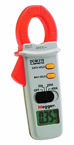 Megger DCM310-EN Digital Current Clampmeter, 400 Amps AC Current