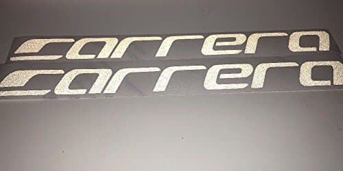 Reflx 2x White Reflective Carrera Bike Sticker Decal Mountain bike Logo MTB