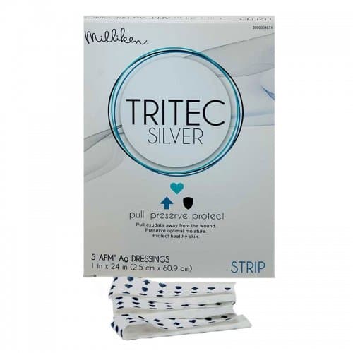 3000004574 - Tritec Silver Antimicrobial Wound Dressing 1" x 24" Strip Y