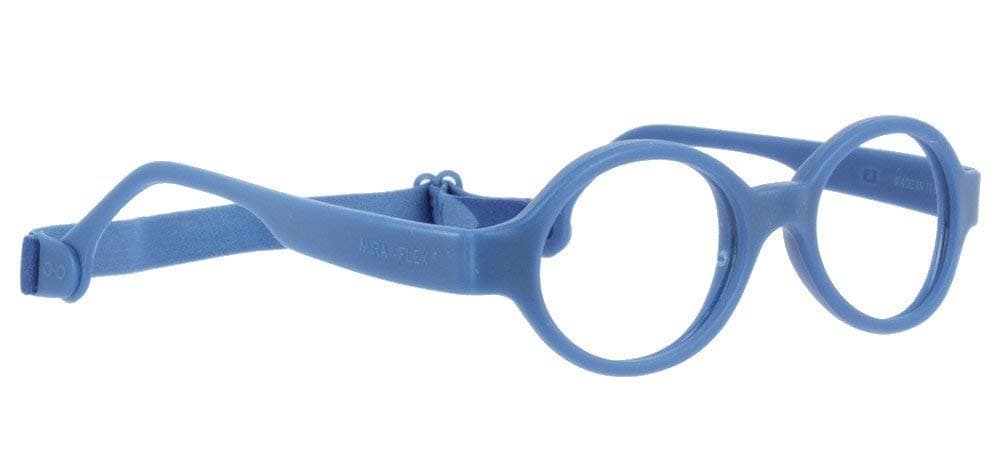 Baby Lux 2 Eyeglasses for Kids+Extra Straps - Non-Toxic Plastic Frame Eyewear for Girls & Boys 40/18/122, Ages 4-6y