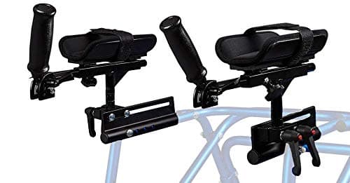 Adjustable Forearm Platform Support, Klip Walker Attachment, Angle Adjustable Handgrip, Lightweight Aluminum, 1/Pair,