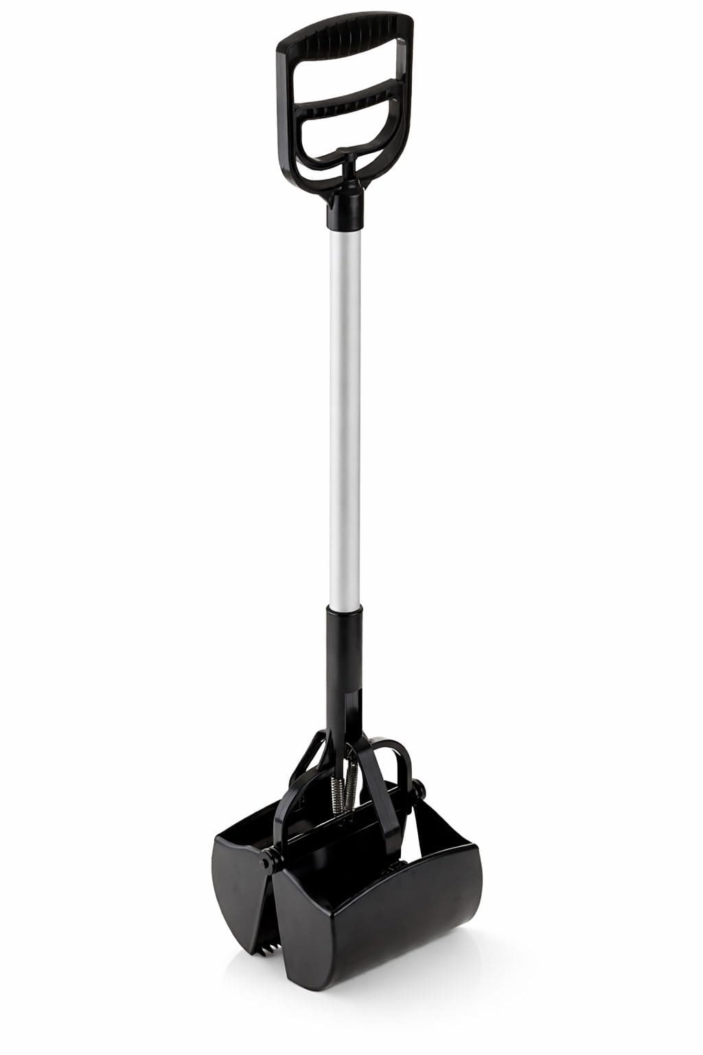 1ABOVE Heavy Duty Jumbo Pooper Scooper Shovel Long Reach Dog Waste Scoop Pickup Remover Easy Squeeze Trigger (BLACK)