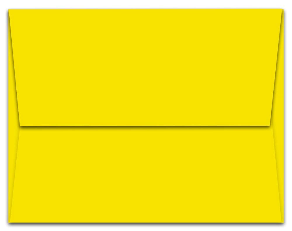 Note Card Cafe A2 5.75 x 4.375 in Yellow Envelopes | 60 Pack | Sealable, Square Flap | Perfect for Invitations, Greeting Cards, Baby Showers, Weddings, Mailing, Crafts | Printable, Multipurpose