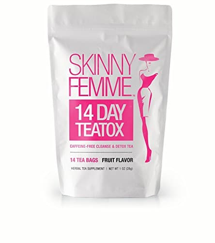 Skinny Femme 14 Day Teatox Caffeine Free Fruit Flavor 14 Tea Bags Detox Tea
