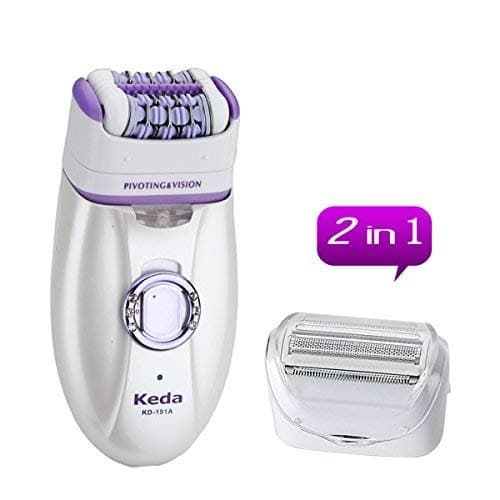 iXpro 2 in 1 Rechargeable Women Epilator Electric Depilation Remover Lady Hair Removal for Bikini Line Face Leg Body