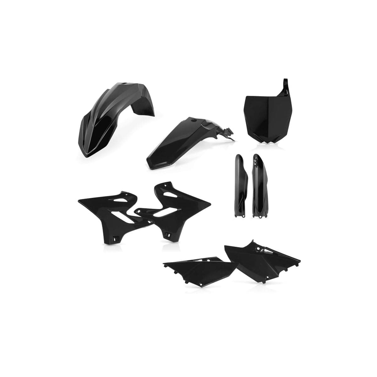 Acerbis Full Plastic Kit – Compatible with Yamaha YZ125 (15-21), YZ125X (20-22), YZ250 (15-21) – black