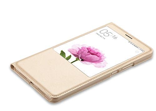 ELICA Wallet Flip Cover for Huawei Honor Holly 4 /Huawei Honor 6A Gold