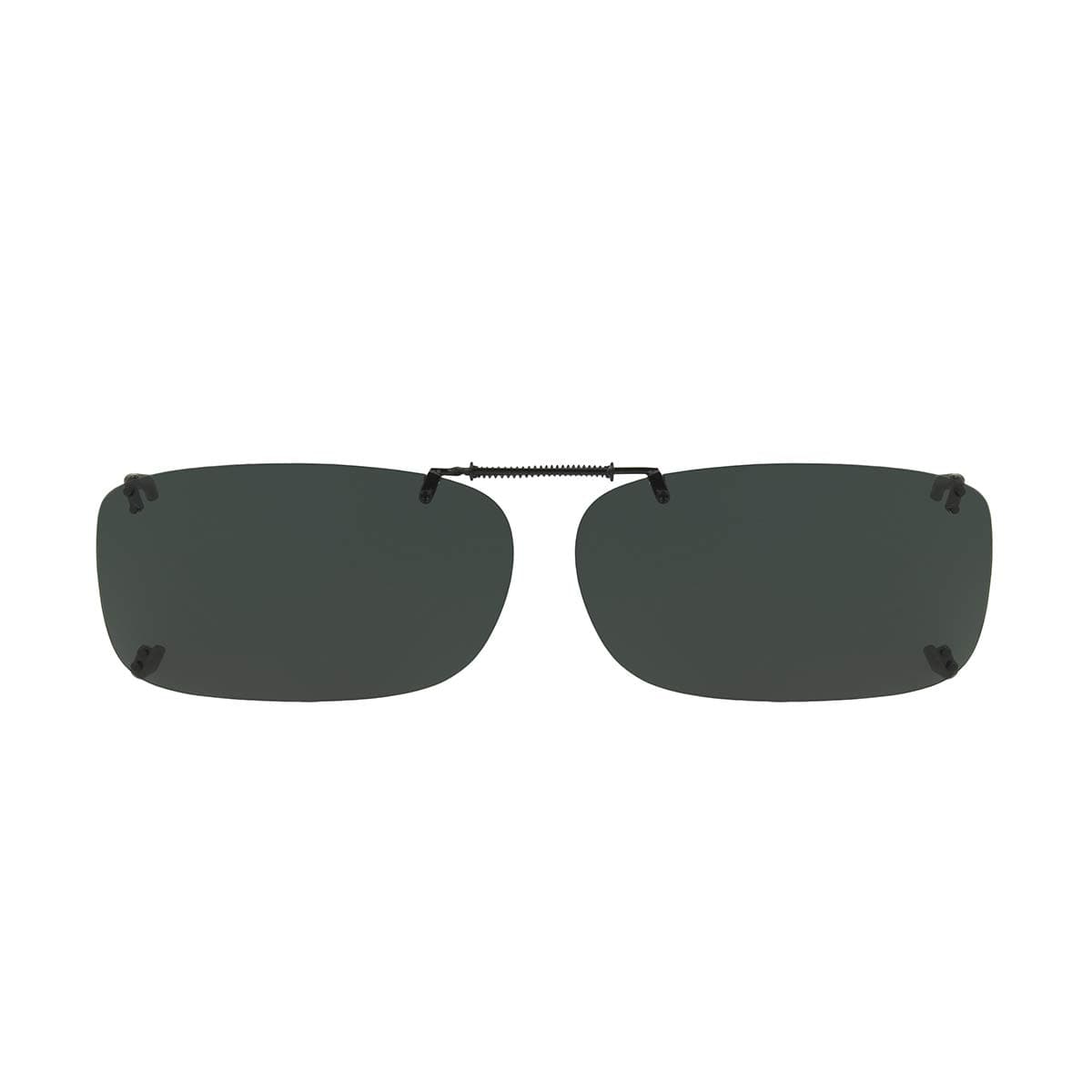 unisex adult Solar Shield-a Rec Clip On Sunglasses, Gray, 54 mm US