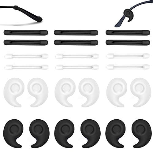 12 Pairs Soft Silicone Eyeglasses Temple Tips Sleeve Retainer, Glasses Ear Hooks Anti-Slip Elastic Comfort Glasses Retainers For Spectacle Sunglasses Reading Glasses Eyewear