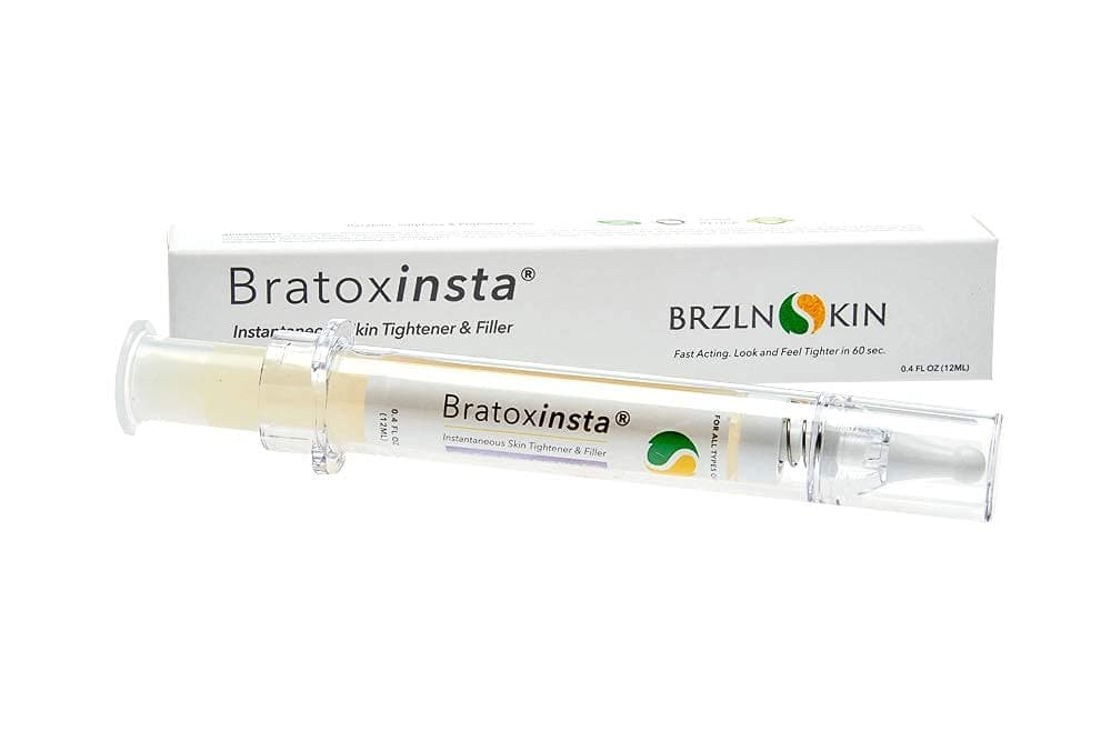 Bratoxinsta Instant Anti-Wrinkle Skin Lifting Botox Serum Saggy Skin Tightener and Instant Hydrated and Refreshed Skin to Reduce Puffiness and Fine Lines (12mL.) by BRZLNSKIN