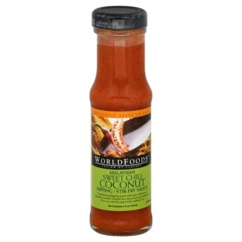 World Foods Malaysian Sweet Chili Coconut Dipping / Stir-fry Sauce 5oz (Pack of 6)