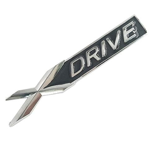 TAYDMEO 3D Chrome Metal X DRIVE Emblem Logo Sticker Badge Decal Car Styling,for BMW X1 X3 X5 X6 E53 E60 E90 E46