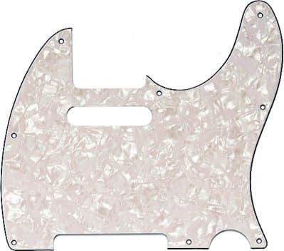 MIJ Pickguard for Telecaster '62 White Pearl fa-pg-tl62-wp