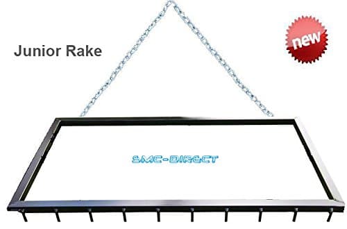 SMC DIRECT Junior Sand School Rake Arena Leveler Gravel Drive Rake Manege Grader Harrow