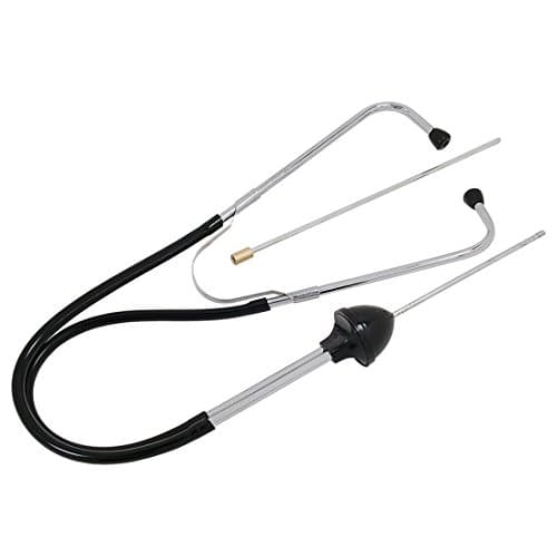 Hanstool Car Auto Black Tubing Silver Tone Metal Mechanic's Stethoscope