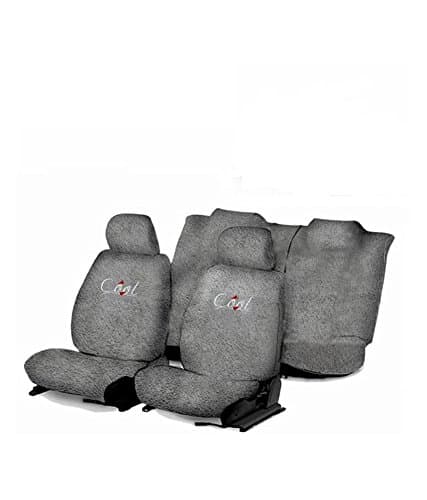 Flomaster Towelmate Seat Cover for Hyundai I20 (Set of 3, Grey)